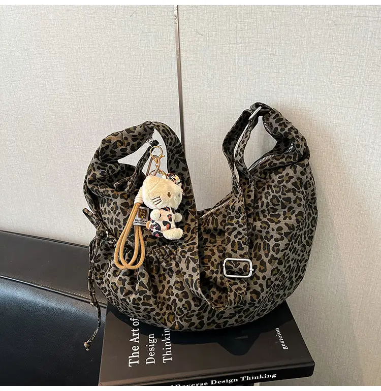 Retro Leopard Print Women's Tote Bag 2025 Spring New Commute — feature 14