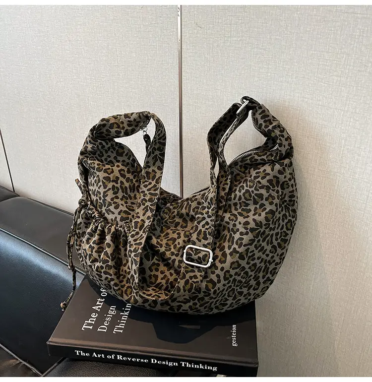 Retro Leopard Print Women's Tote Bag 2025 Spring New Commute — feature 15