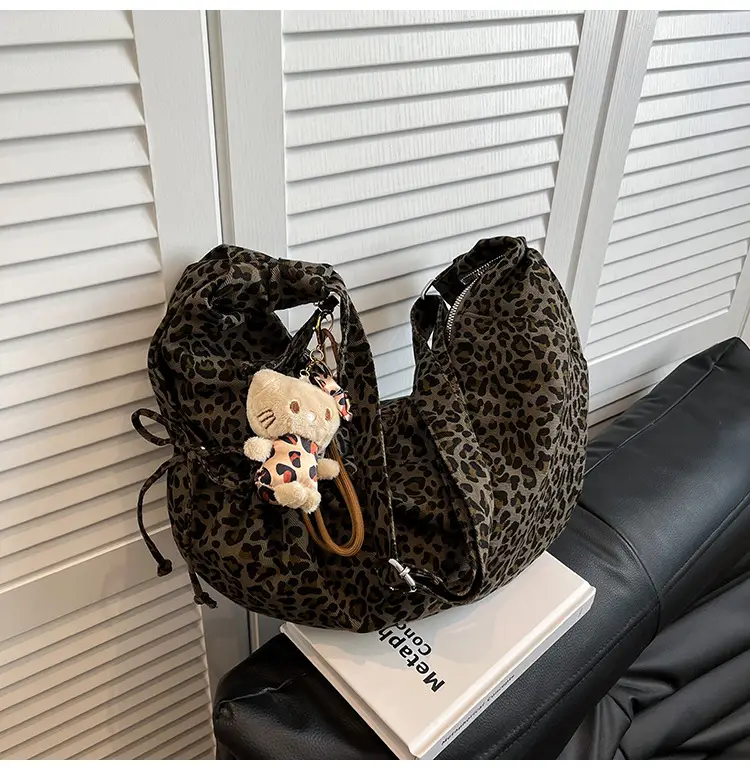 Retro Leopard Print Women's Tote Bag 2025 Spring New Commute — feature 19