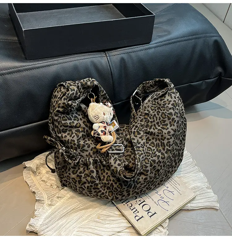 Retro Leopard Print Women's Tote Bag 2025 Spring New Commute — feature 20