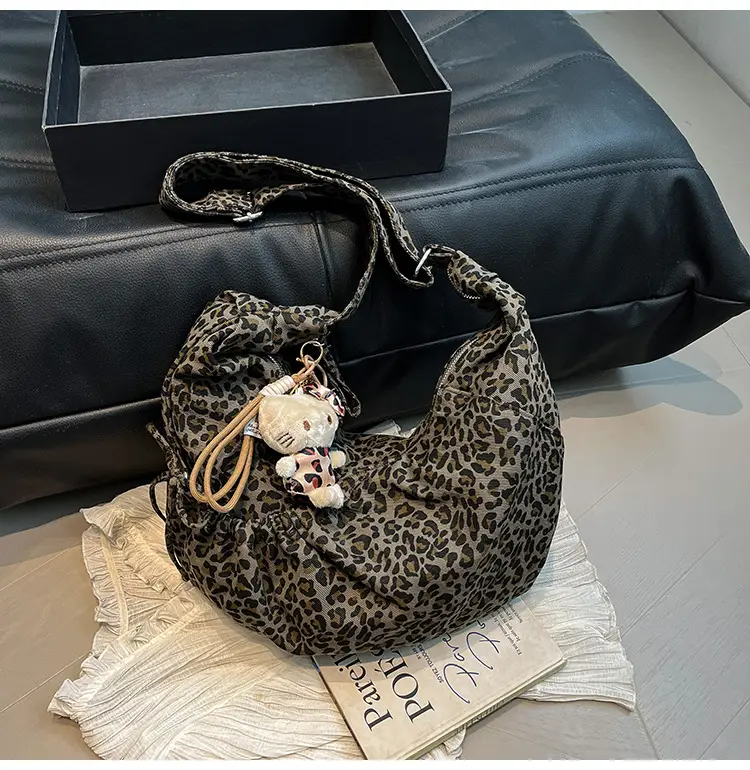 Retro Leopard Print Women's Tote Bag 2025 Spring New Commute — feature 21