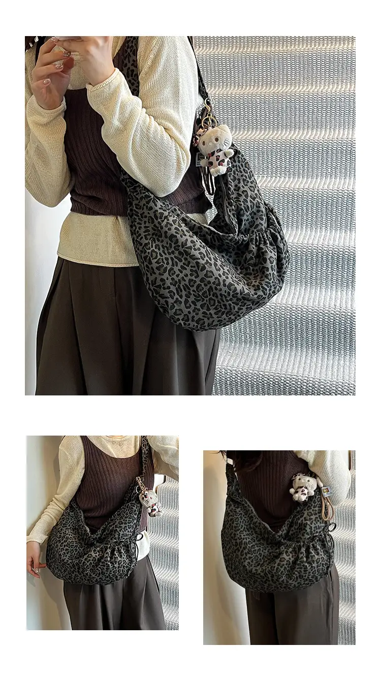 Retro Leopard Print Women's Tote Bag 2025 Spring New Commute — feature 4
