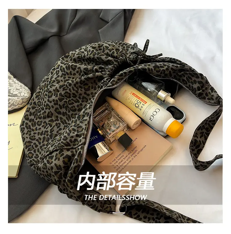 Retro Leopard Print Women's Tote Bag 2025 Spring New Commute — feature 7