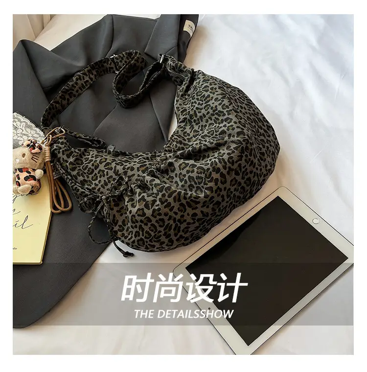 Retro Leopard Print Women's Tote Bag 2025 Spring New Commute — feature 8