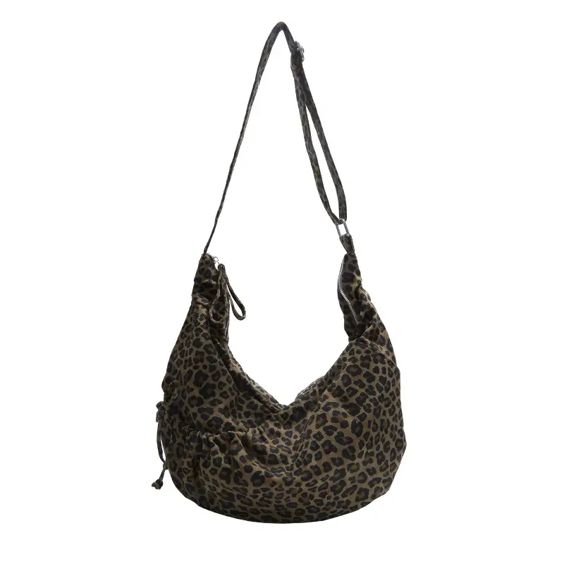 Retro Leopard Print Women's Tote Bag 2025 Spring New Commute - Image 2