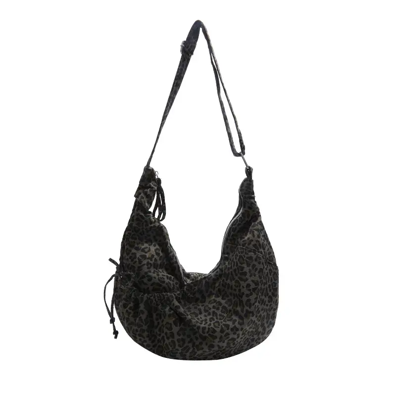 Retro Leopard Print Women's Tote Bag 2025 Spring New Commute - Image 3