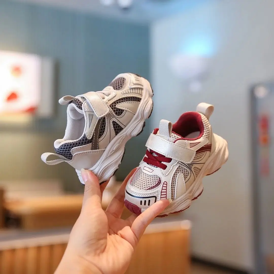 Baby Running Shoes White Mesh Double Size — feature 5