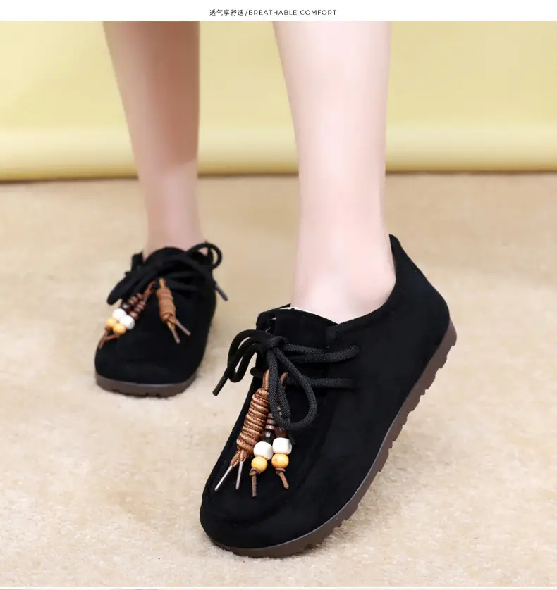 Kangaroo Shoes for Women 2025 Autumn and Winter New Style Fleece-Lined Warm Women's Cotton Shoes Retro Casual Birkenstock Shoes Versatile Beanie Shoes — feature 24
