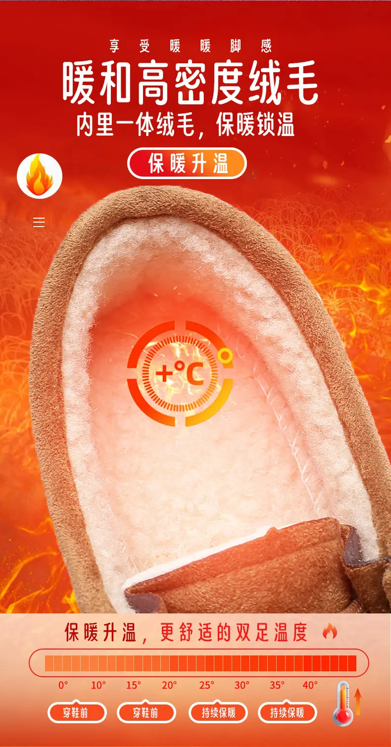 Kangaroo Shoes for Women 2025 Autumn and Winter New Style Fleece-Lined Warm Women's Cotton Shoes Retro Casual Birkenstock Shoes Versatile Beanie Shoes — feature 3