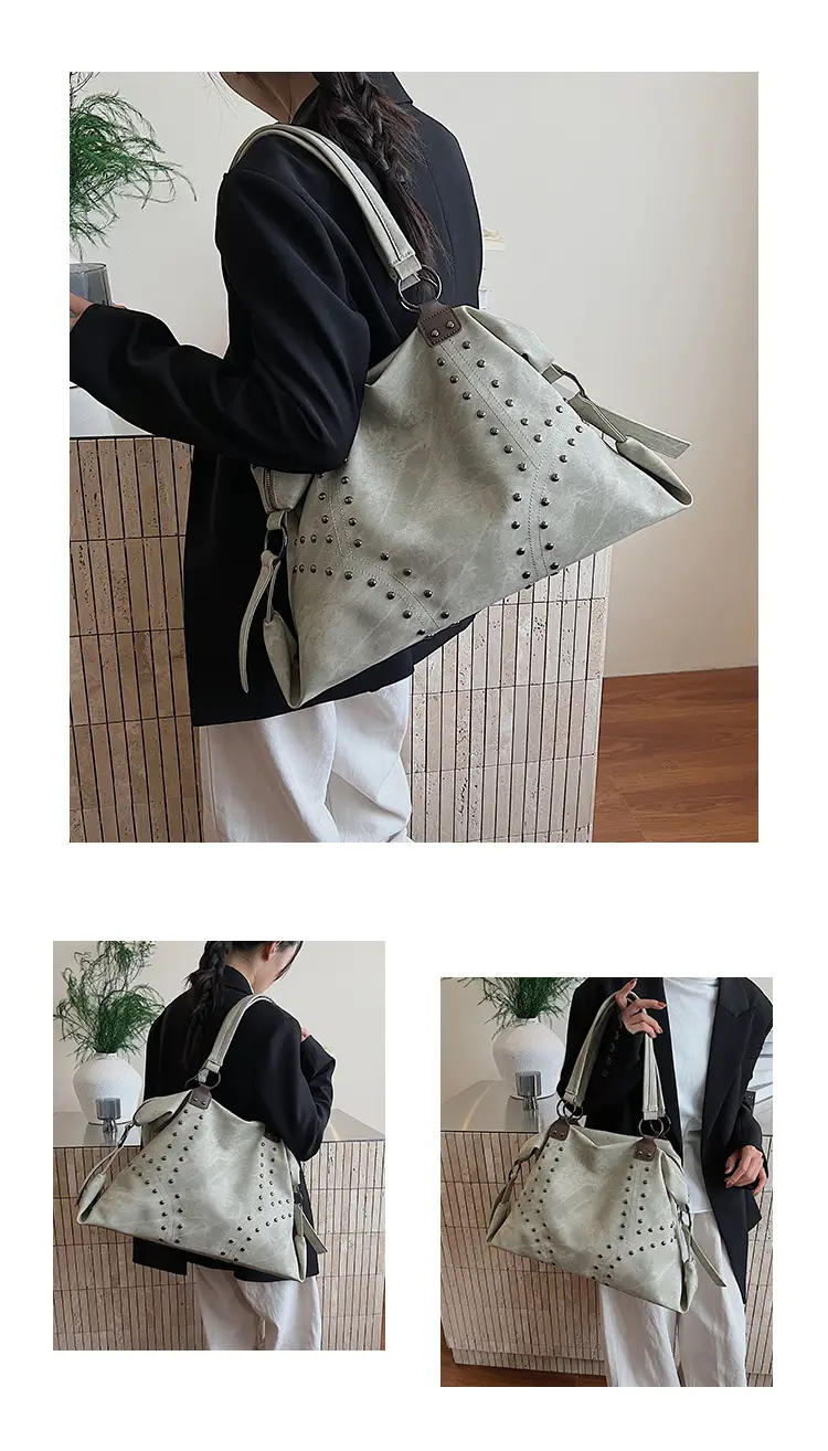 Blue Rivet Handheld Tote Bag for Women 2025 — feature 10