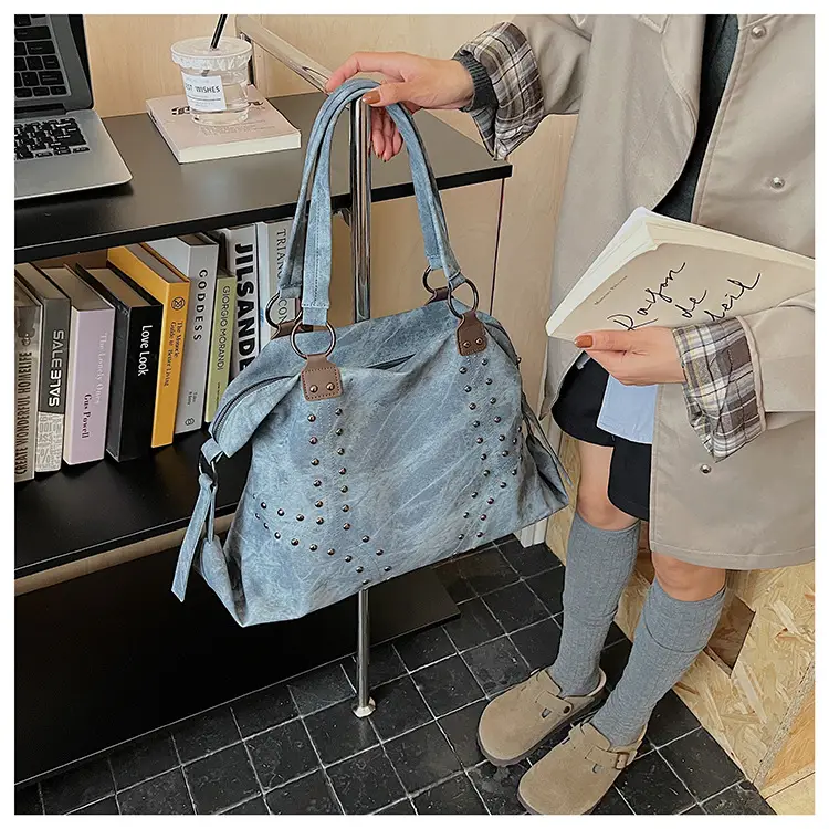 Blue Rivet Handheld Tote Bag for Women 2025 — feature 16