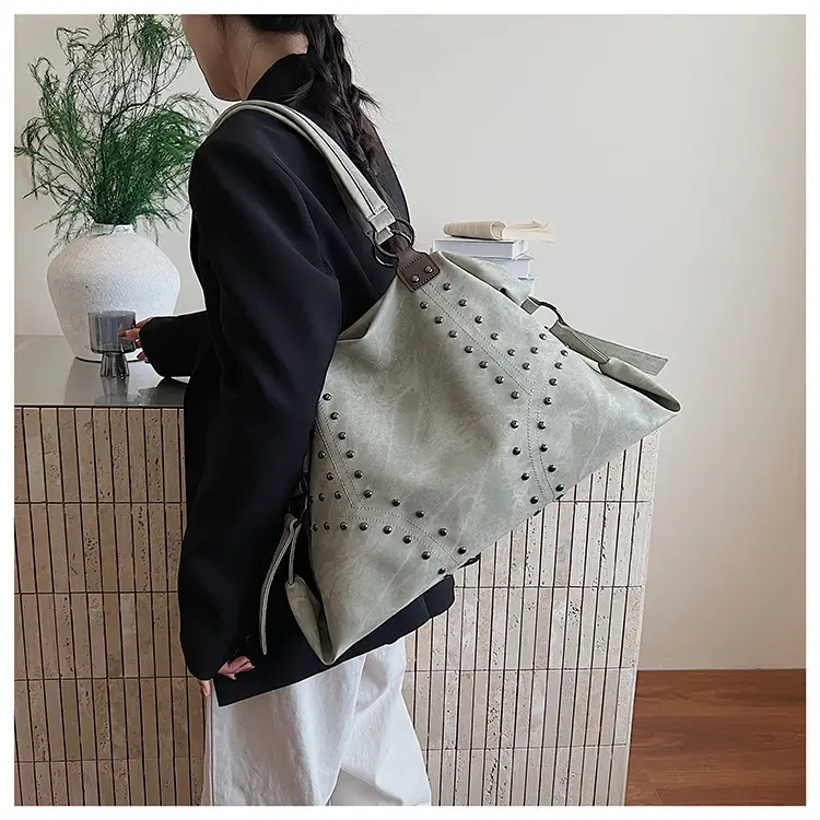 Blue Rivet Handheld Tote Bag for Women 2025 — feature 17