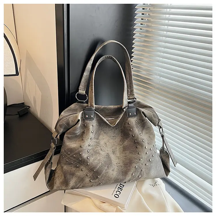 Blue Rivet Handheld Tote Bag for Women 2025 - Image 4