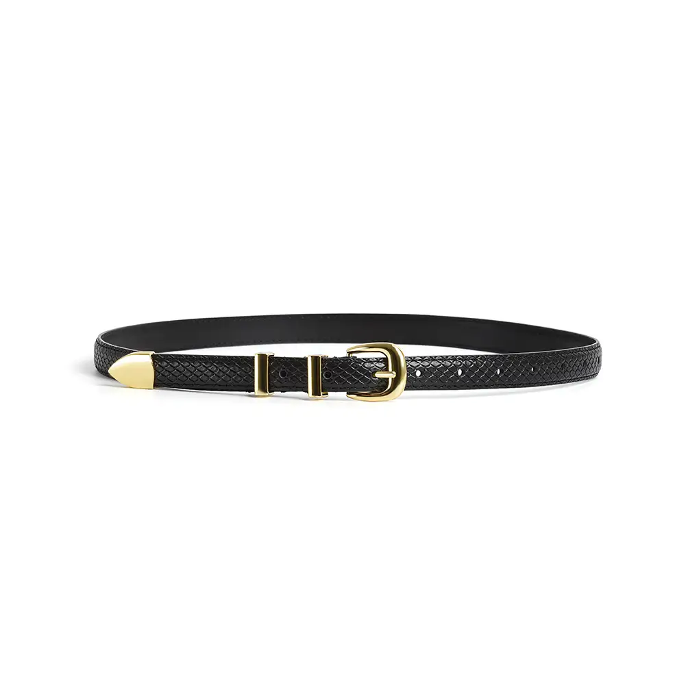 Women's Cowhide Pin Buckle Belt Casual Jeans Accessory - Image 5