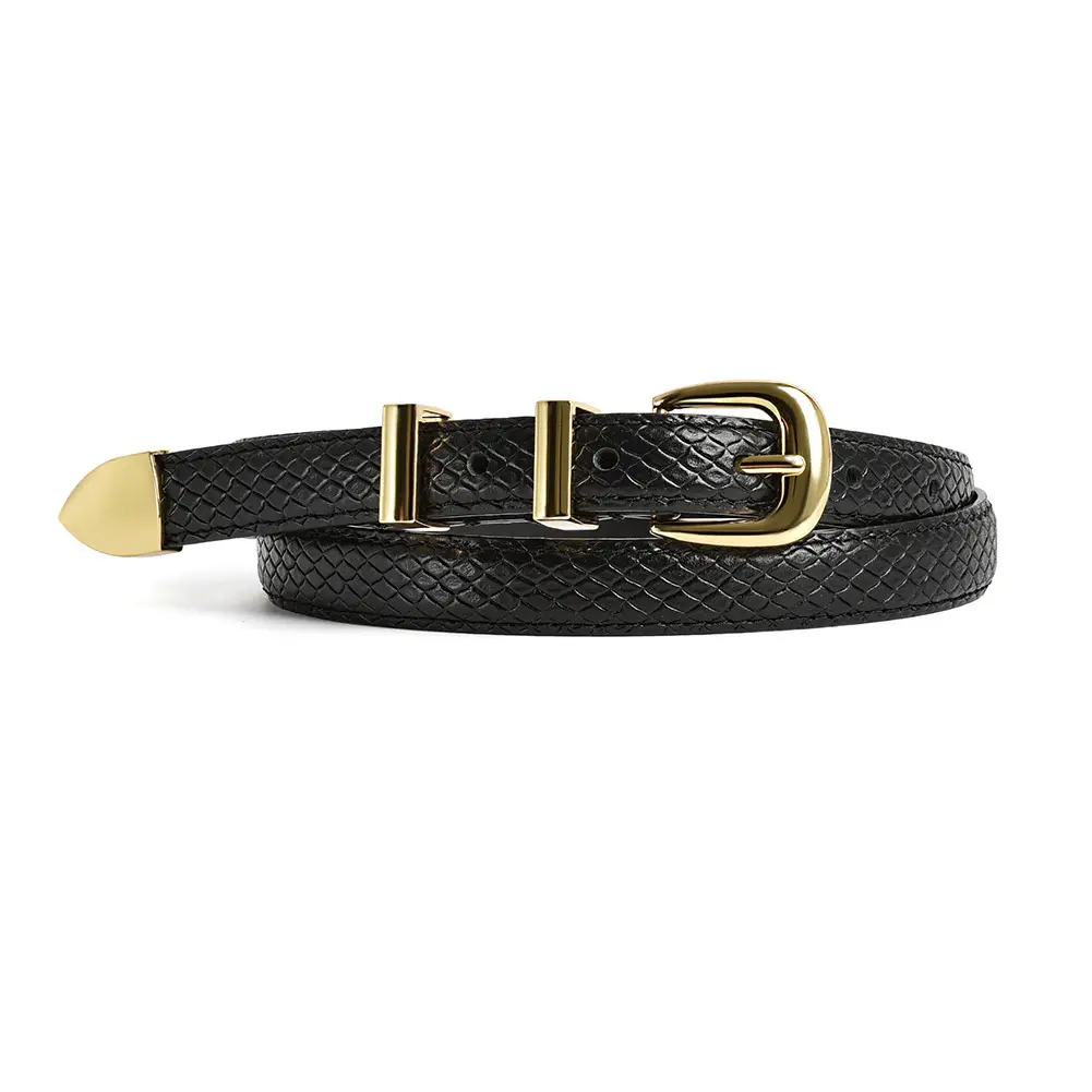 Women's Cowhide Pin Buckle Belt Casual Jeans Accessory - Image 6