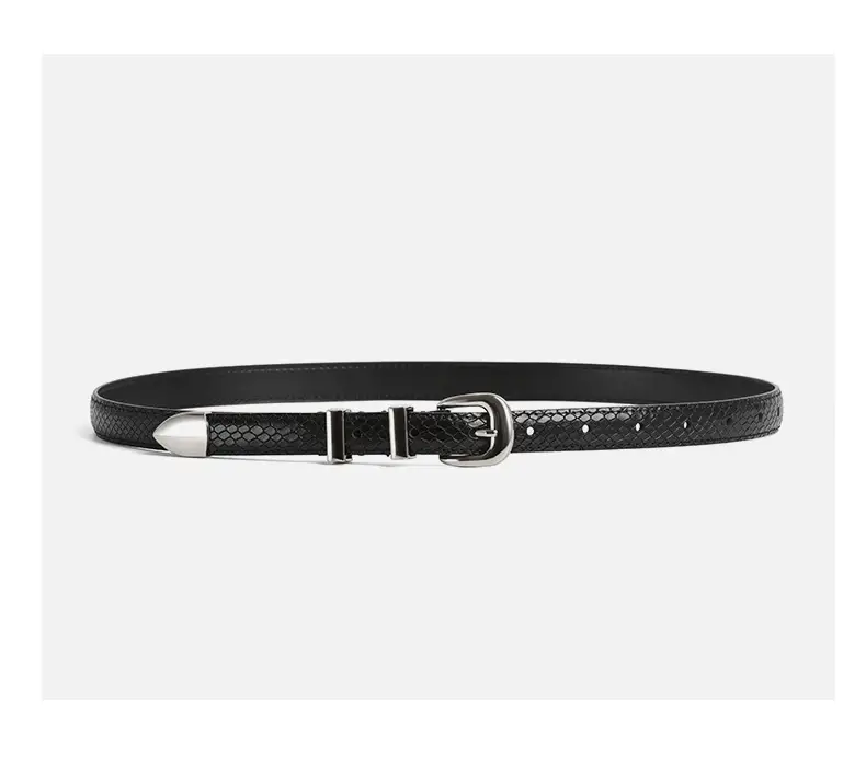 Women's Cowhide Pin Buckle Belt Casual Jeans Accessory — feature 10