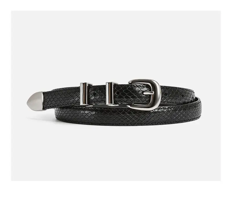 Women's Cowhide Pin Buckle Belt Casual Jeans Accessory — feature 11