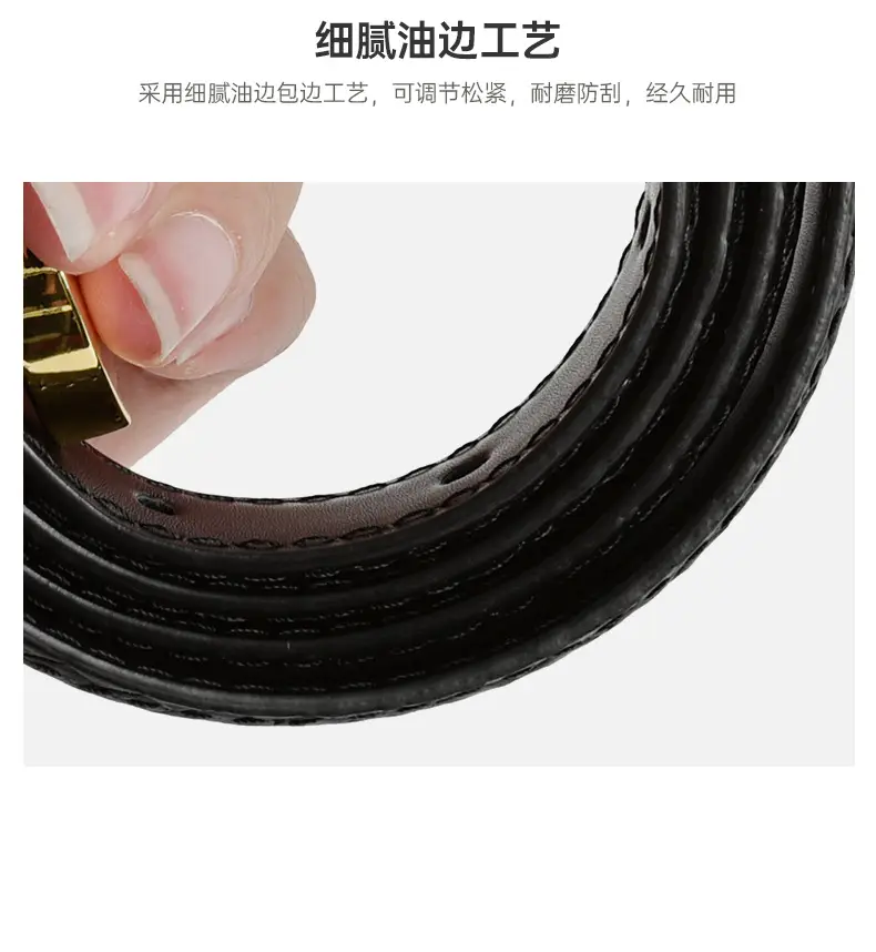 Women's Cowhide Pin Buckle Belt Casual Jeans Accessory — feature 7