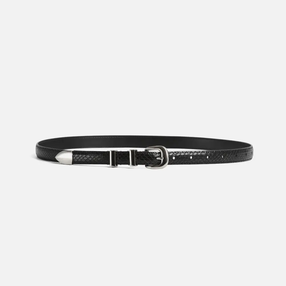 Women's Cowhide Pin Buckle Belt Casual Jeans Accessory - Image 2