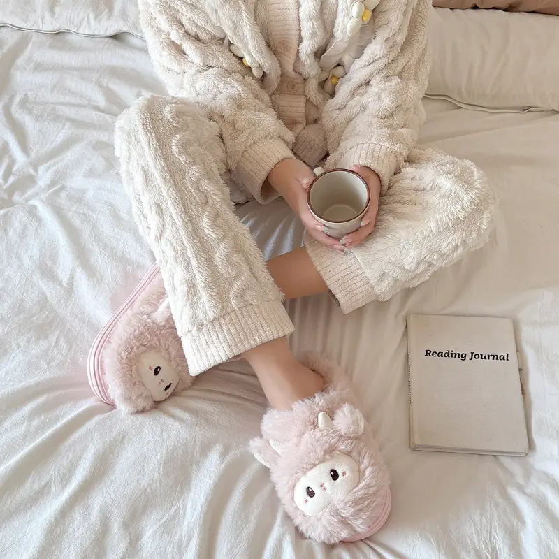 Cotton Slippers for Women, Autumn and Winter Indoor Home New Style Couple Cute Warm Cotton Slippers for Women, Wholesale for Outdoor Wear - Image 7