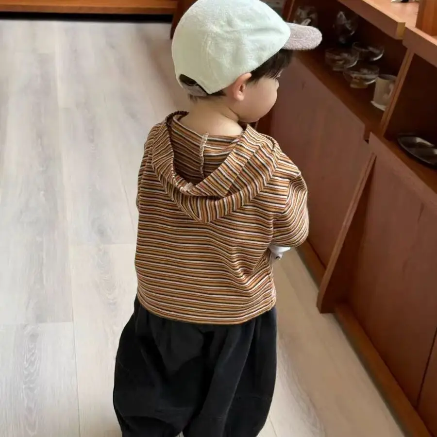 Boys' 2025 Autumn Hoodie T-Shirt Set Korean Style - Image 5