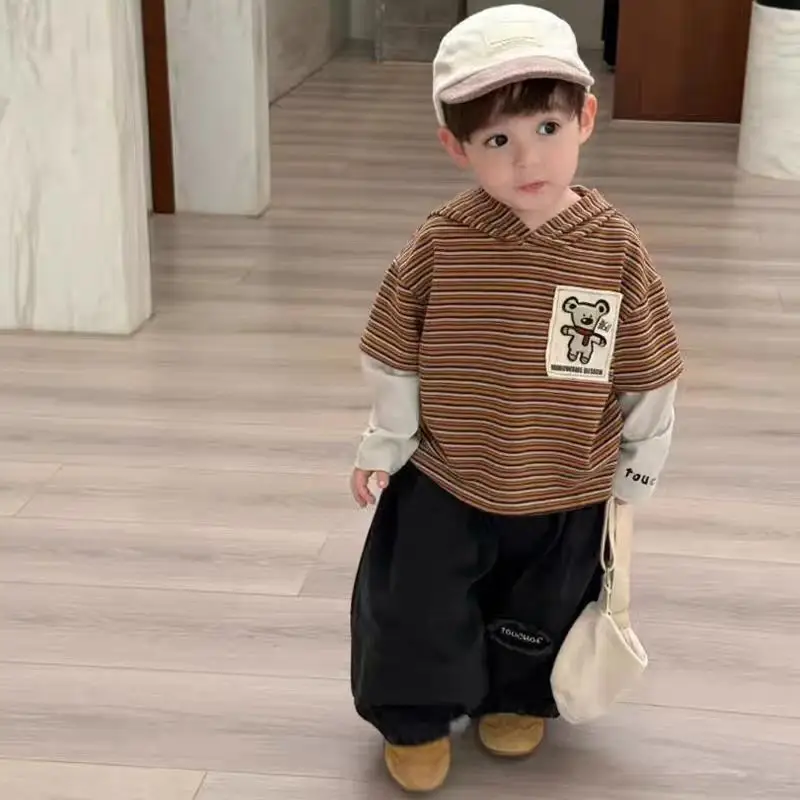 Boys' 2025 Autumn Hoodie T-Shirt Set Korean Style — feature 2