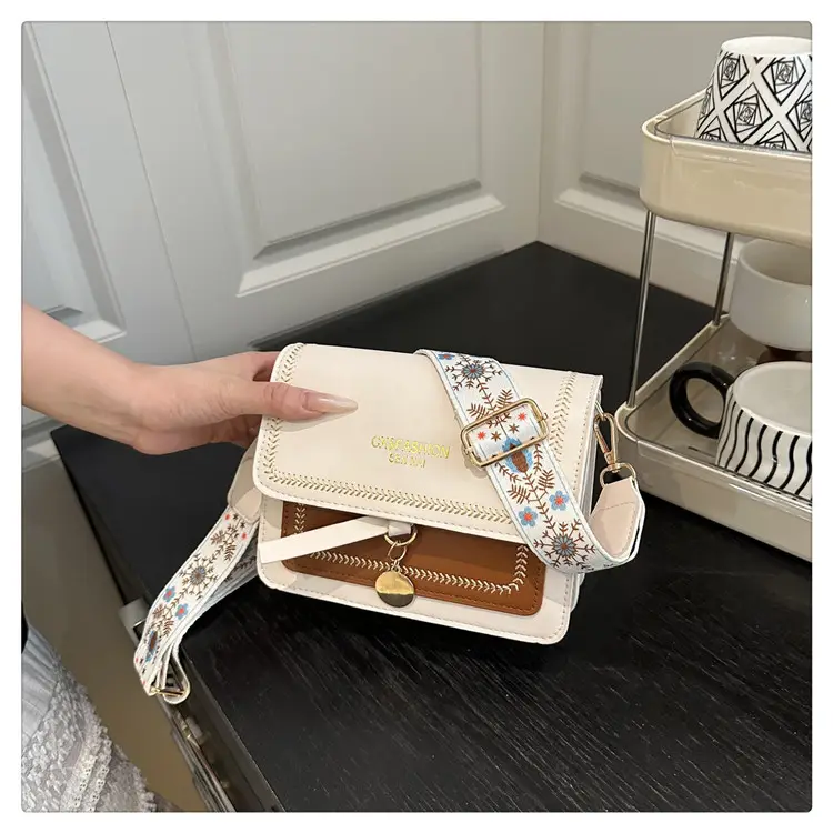 Stylish Crossbody Bag with Leather Trim for Women — feature 12