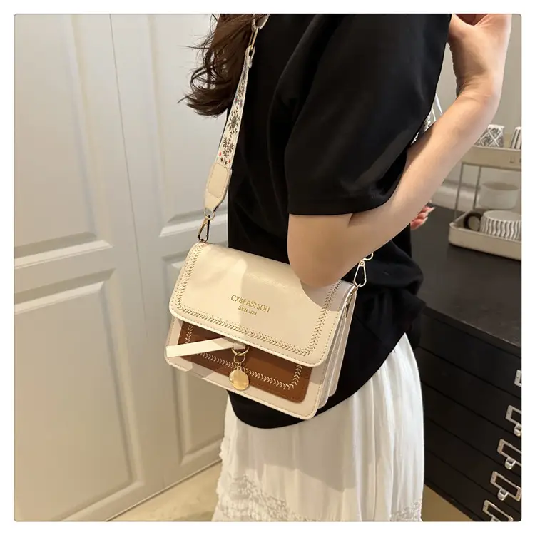 Stylish Crossbody Bag with Leather Trim for Women — feature 15