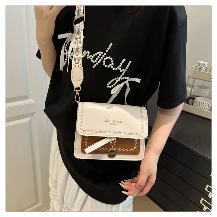 Stylish Crossbody Bag with Leather Trim for Women — feature 17
