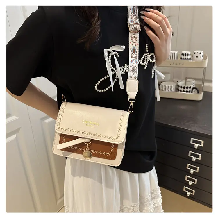 Stylish Crossbody Bag with Leather Trim for Women — feature 19
