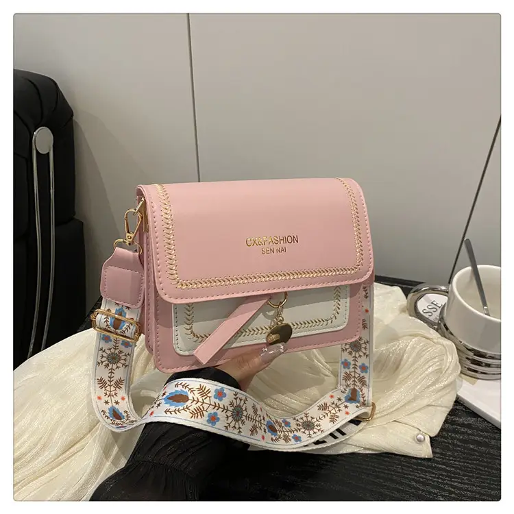 Stylish Crossbody Bag with Leather Trim for Women — feature 26