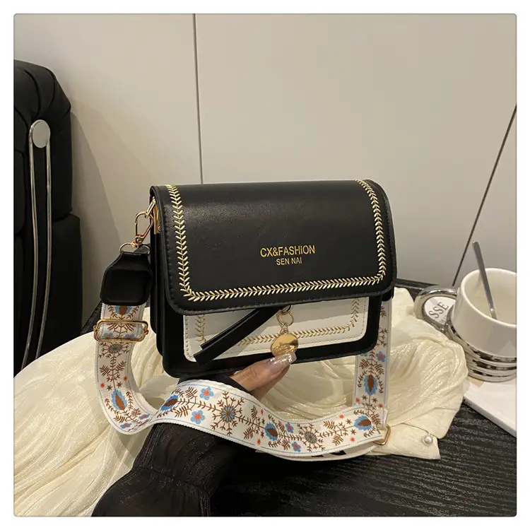 Stylish Crossbody Bag with Leather Trim for Women — feature 27