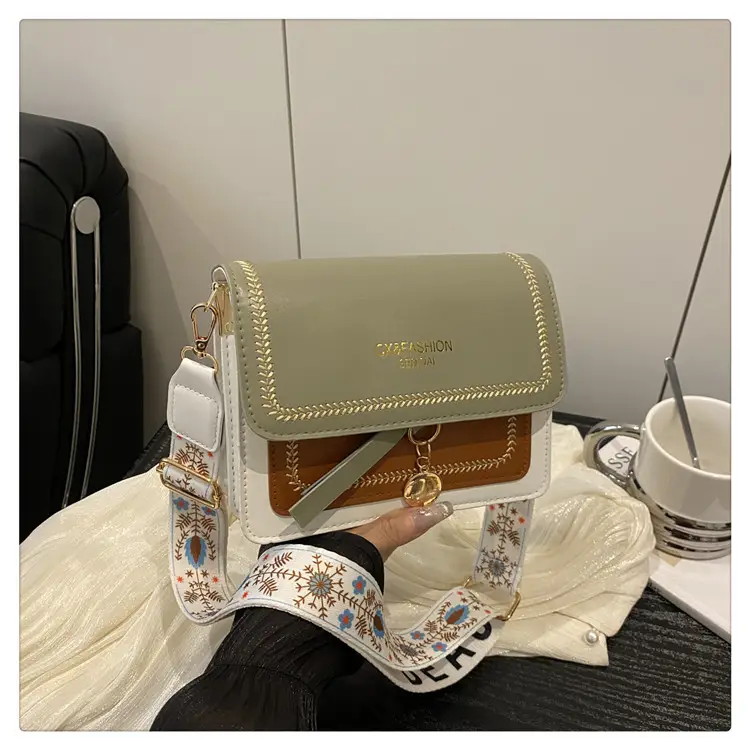 Stylish Crossbody Bag with Leather Trim for Women — feature 28