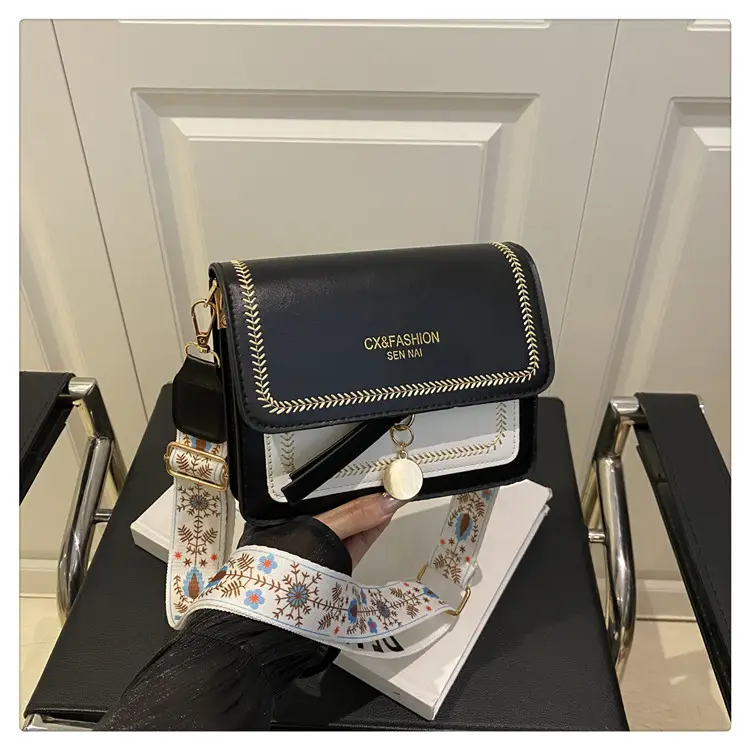 Stylish Crossbody Bag with Leather Trim for Women — feature 35