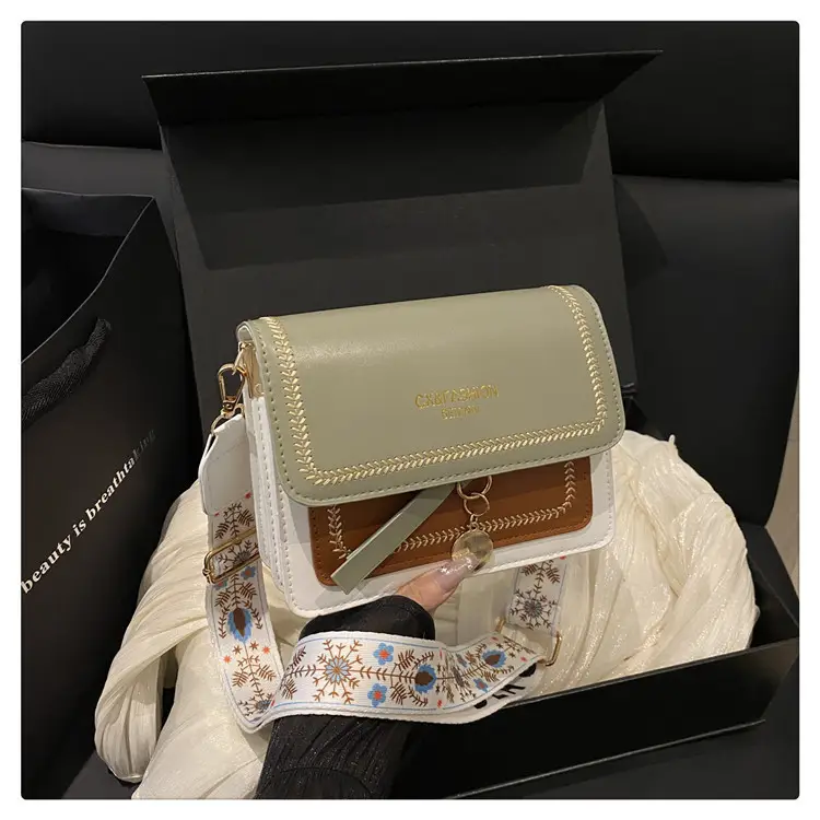 Stylish Crossbody Bag with Leather Trim for Women — feature 40