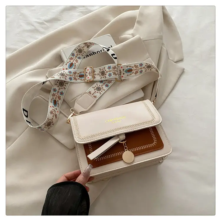 Stylish Crossbody Bag with Leather Trim for Women — feature 43