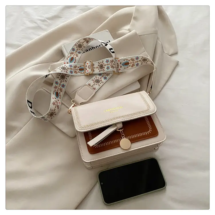 Stylish Crossbody Bag with Leather Trim for Women — feature 44