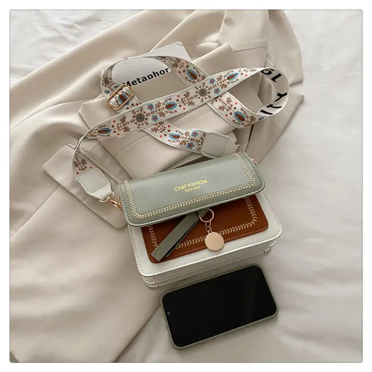 Stylish Crossbody Bag with Leather Trim for Women — feature 46