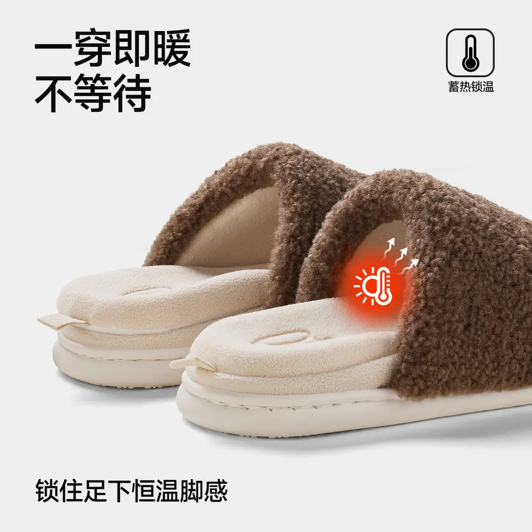 Nanbowan Removable Machine Washable Household Cotton Slippers for Men and Women Couples High-End Home Indoor Thick-Soled Non-Slip Slippers for Women