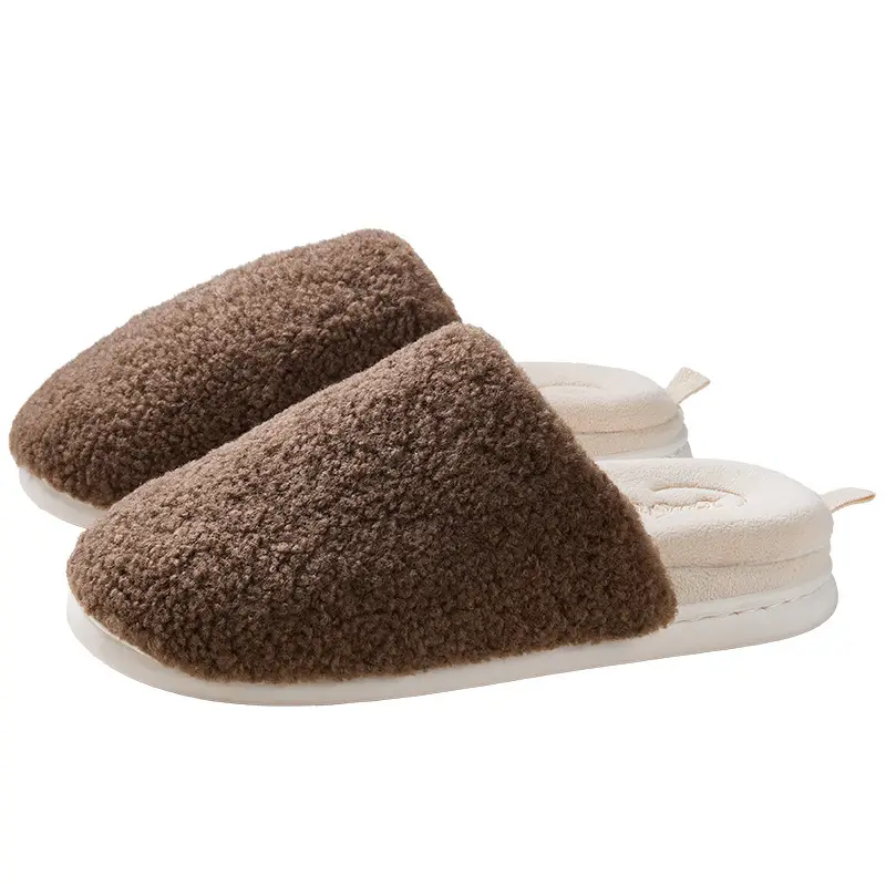 Nanbowan Removable Machine Washable Household Cotton Slippers for Men and Women Couples High-End Home Indoor Thick-Soled Non-Slip Slippers for Women