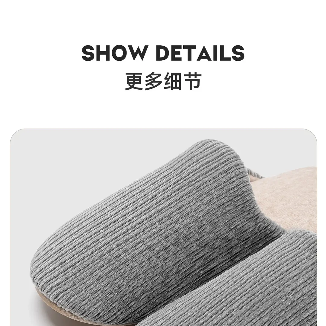 Winter Cotton Slippers for Women Indoor Home Floor Elderly Non-Slip Soft Bottom Silent Mute Slippers for Women Autumn and Winter — feature 13