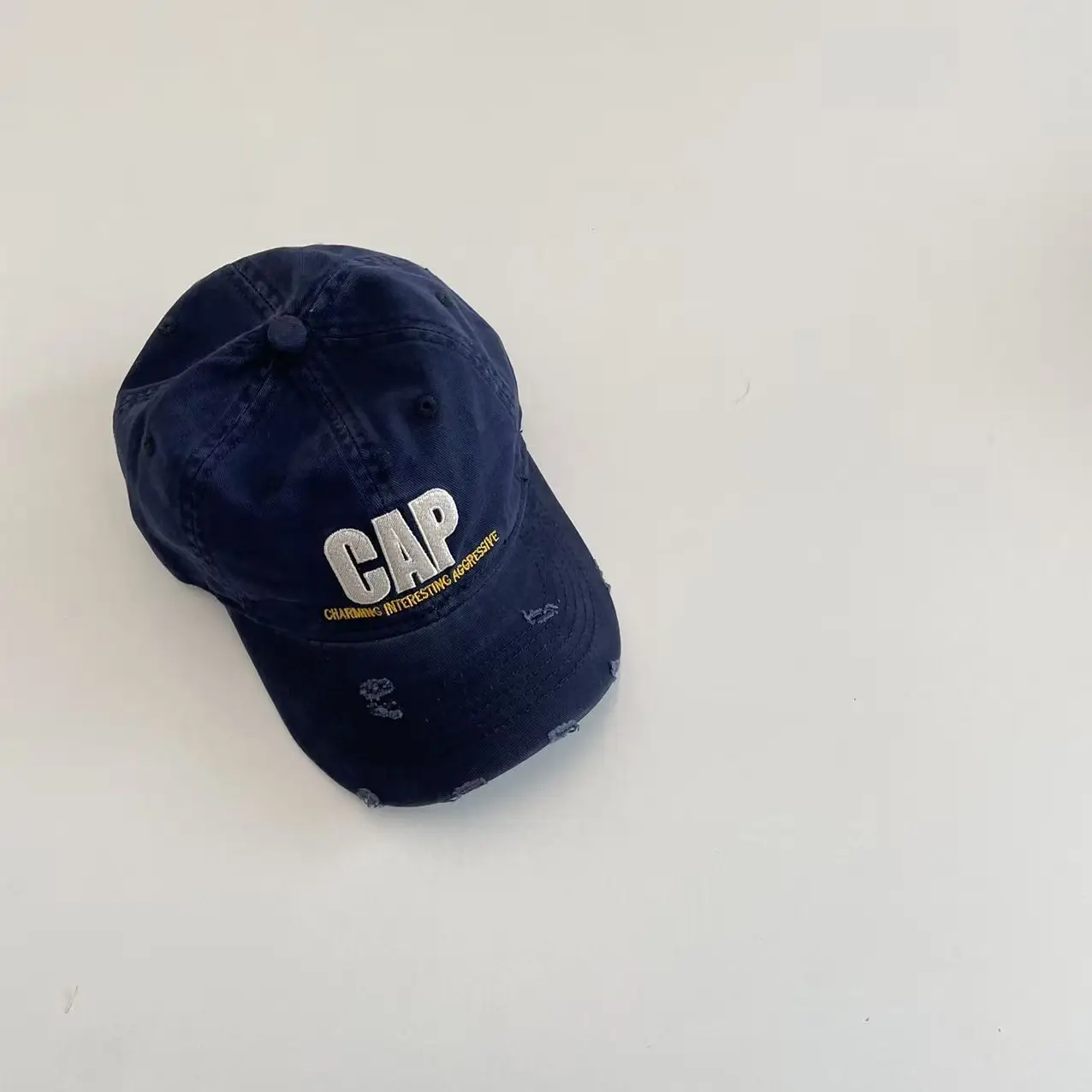 Maroon Gap Boys Girls Ripped Baseball Cap - Image 5