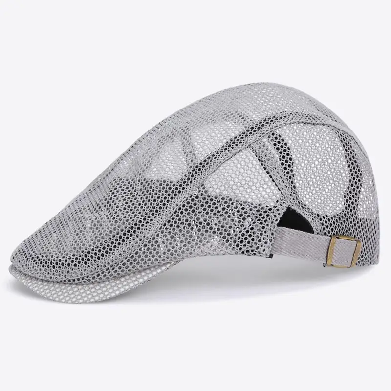 Men Breathable Mesh Sun Hat Forward Cap Adjustable