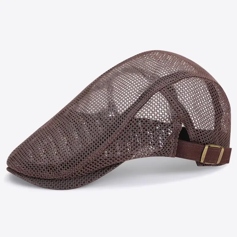 Men Breathable Mesh Sun Hat Forward Cap Adjustable
