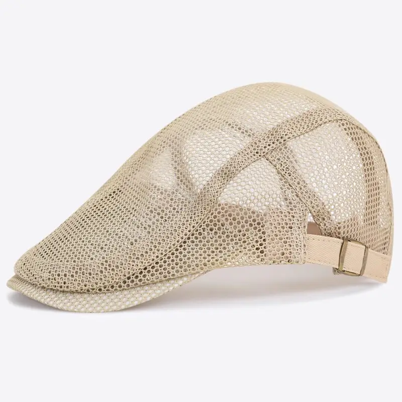 Men Breathable Mesh Sun Hat Forward Cap Adjustable