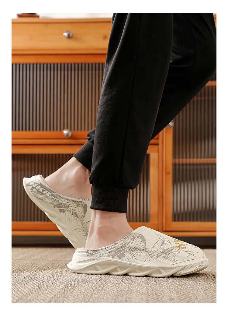 2025 Cross-Border Winter Thickeneded Large Size Cotton Slippers for Men's Home Indoor Thick-Soled Slippers That Can Be Worn Outside Warm Cotton Shoes — feature 12