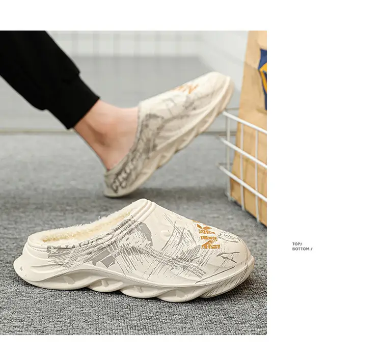 2025 Cross-Border Winter Thickeneded Large Size Cotton Slippers for Men's Home Indoor Thick-Soled Slippers That Can Be Worn Outside Warm Cotton Shoes — feature 13