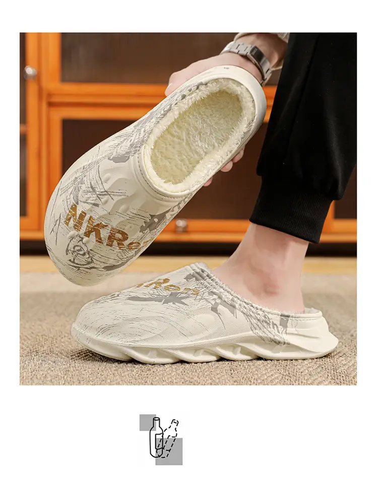 2025 Cross-Border Winter Thickeneded Large Size Cotton Slippers for Men's Home Indoor Thick-Soled Slippers That Can Be Worn Outside Warm Cotton Shoes — feature 15