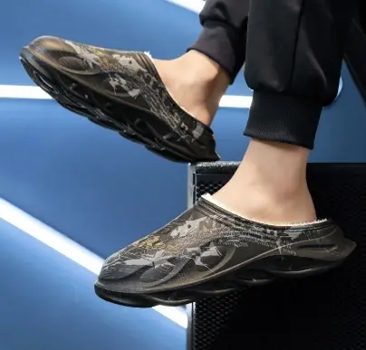 2025 Cross-Border Winter Thickeneded Large Size Cotton Slippers for Men's Home Indoor Thick-Soled Slippers That Can Be Worn Outside Warm Cotton Shoes - Image 2