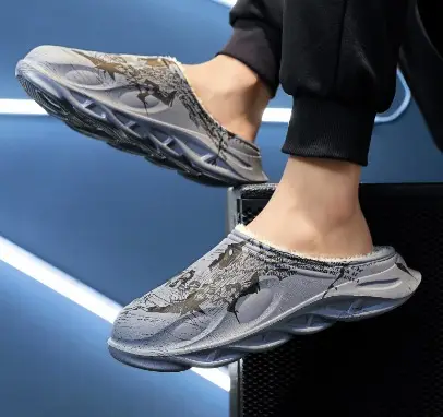 2025 Cross-Border Winter Thickeneded Large Size Cotton Slippers for Men's Home Indoor Thick-Soled Slippers That Can Be Worn Outside Warm Cotton Shoes - Image 3